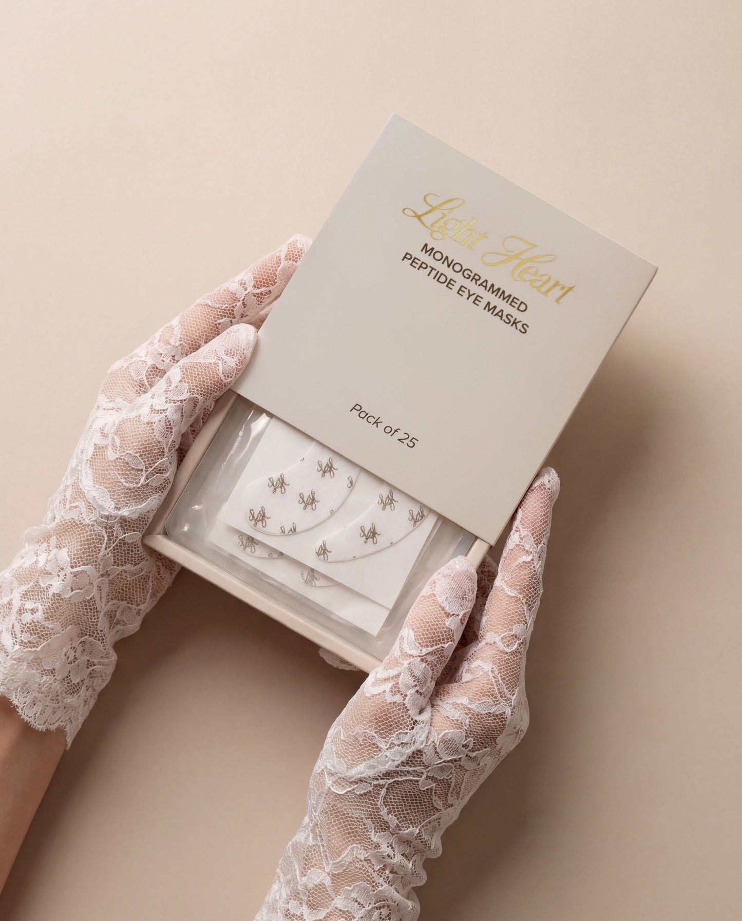 Monogrammed Peptide Eye Masks