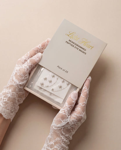 Monogrammed Peptide Eye Masks